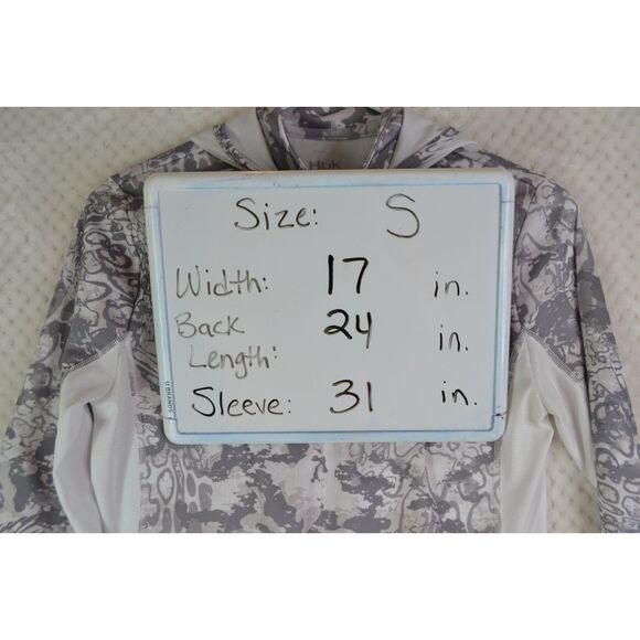 Huk Icon x Tide Change Women's Small Gray Hoodie Shirt - Picture 6 of 13